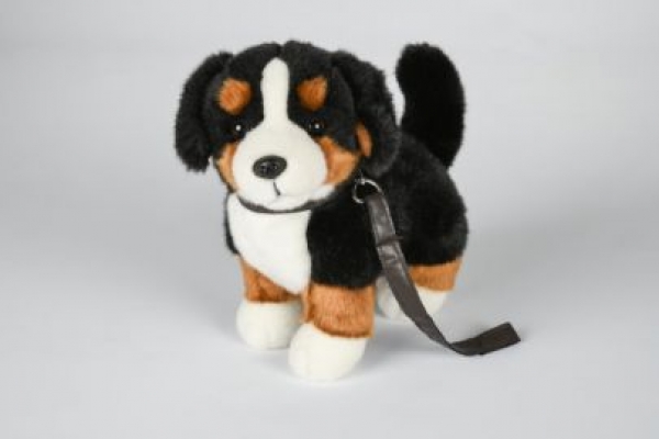 Plüsch Berner Sennenhund mit Leine 23cm